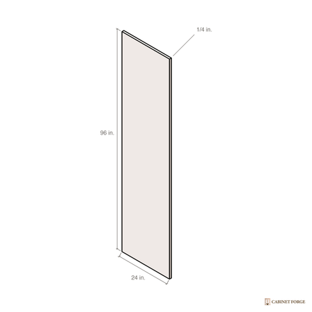 Cabinet Forge End and Skin Panels - front view