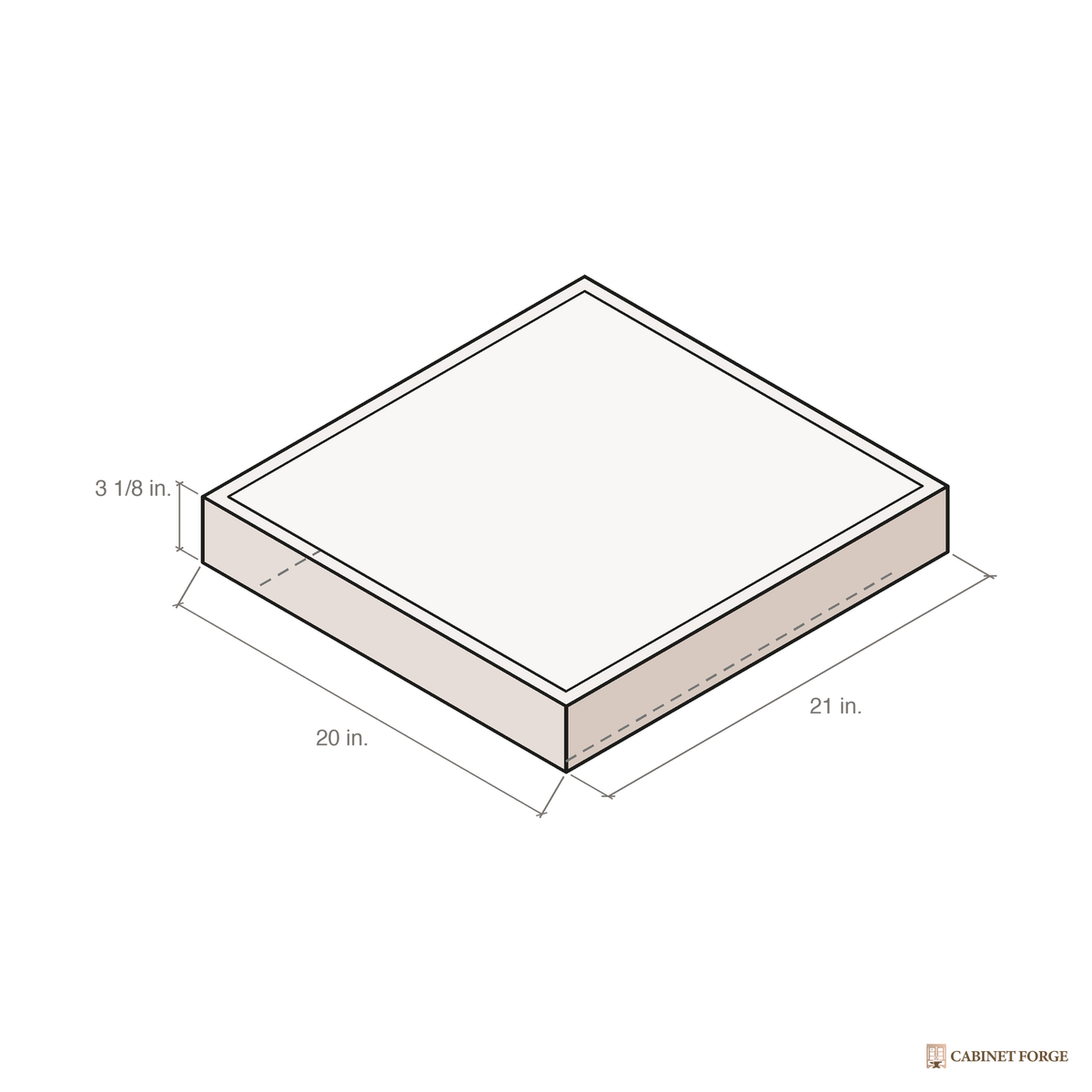 Cabinet Forge Pull-Out Trays - front view
