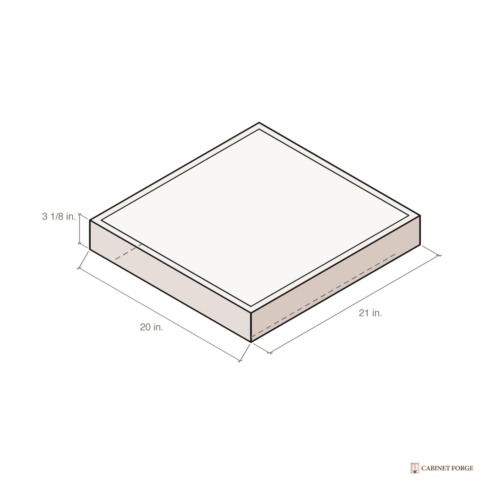 Cabinet Forge Pull-Out Trays - front view