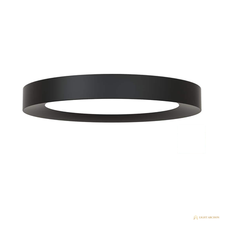 Light Archon Orbis 15 in. Selectable CCT LED Flush Mount, Matte Black - front view