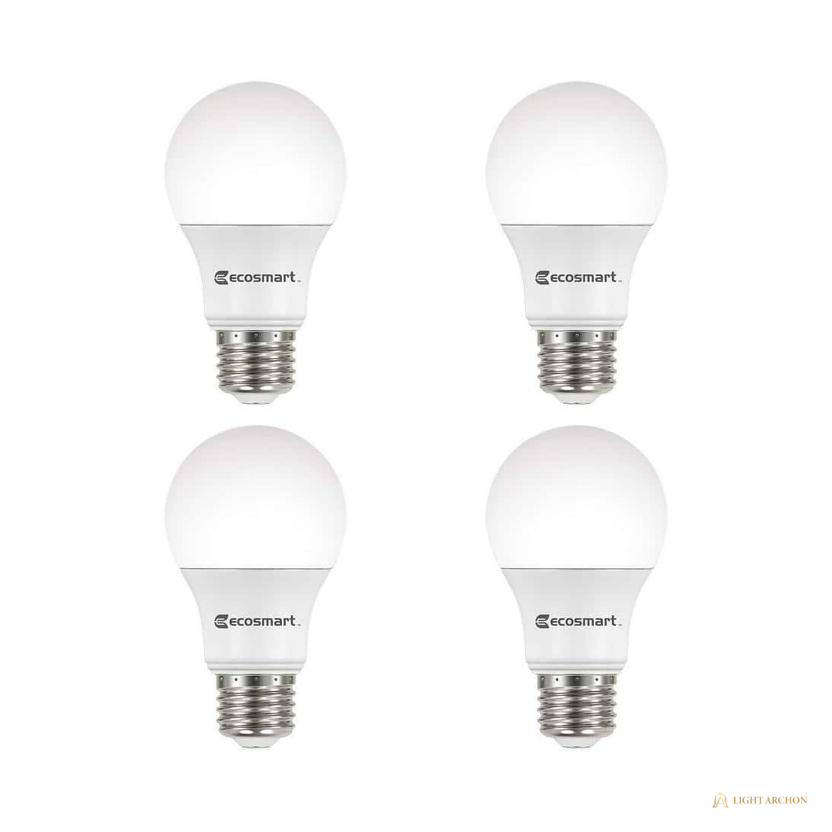 Light Archon Everglow A19 LED Bulb, 40W Equivalent, Soft White, 4-Pack - front view