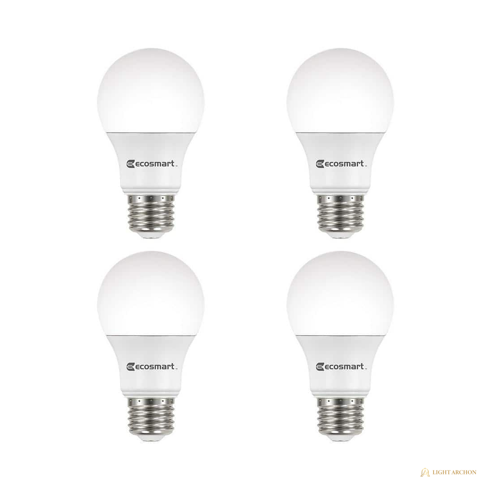 Light Archon Everglow A19 LED Bulb, 40W Equivalent, Soft White, 4-Pack - front view