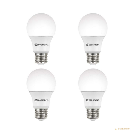 Light Archon Everglow A19 LED Bulb, 40W Equivalent, Soft White, 4-Pack - front view