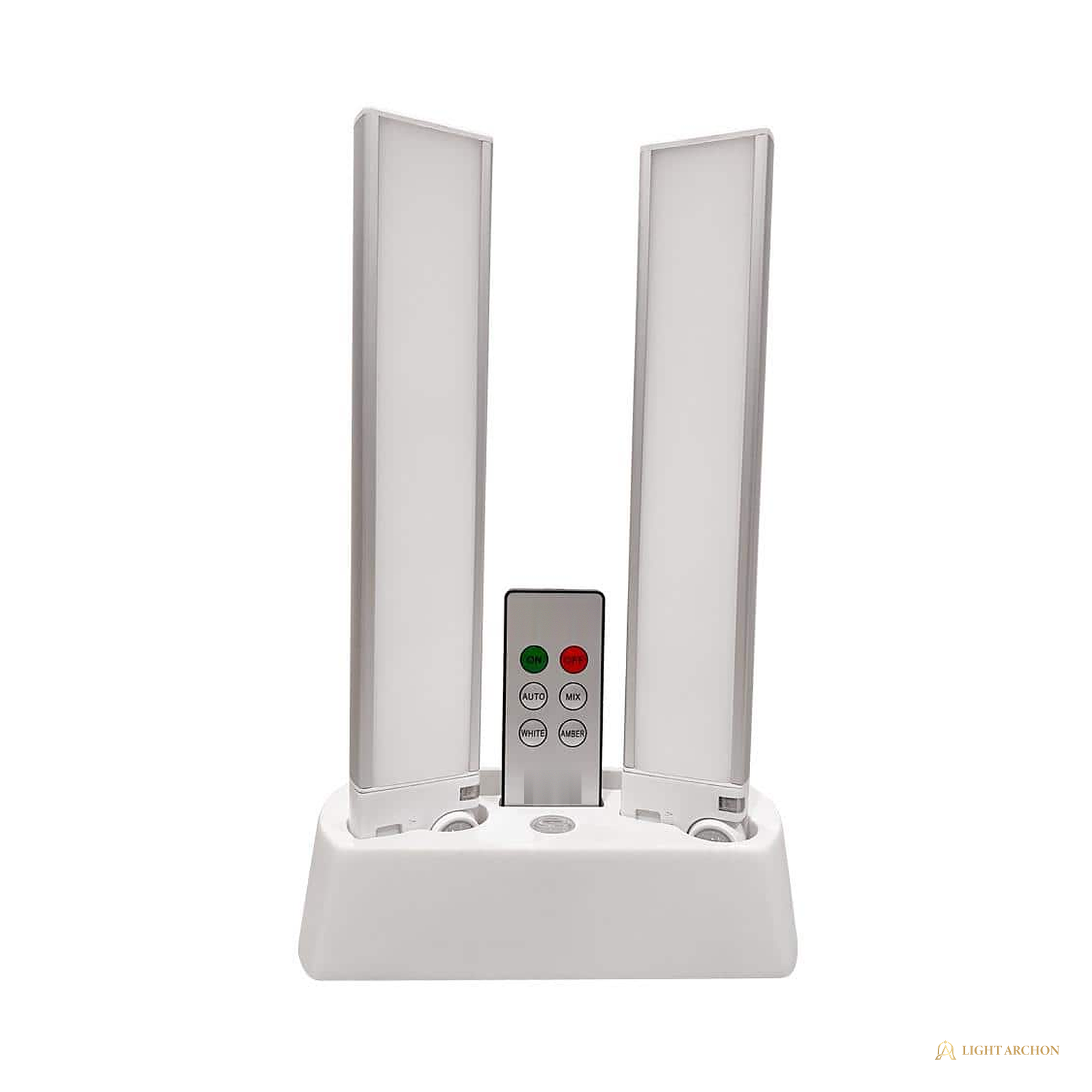 Light Archon Lucent Rechargeable LED Under Cabinet Light Set with Charging Base and Remote, 2-Pack - front view