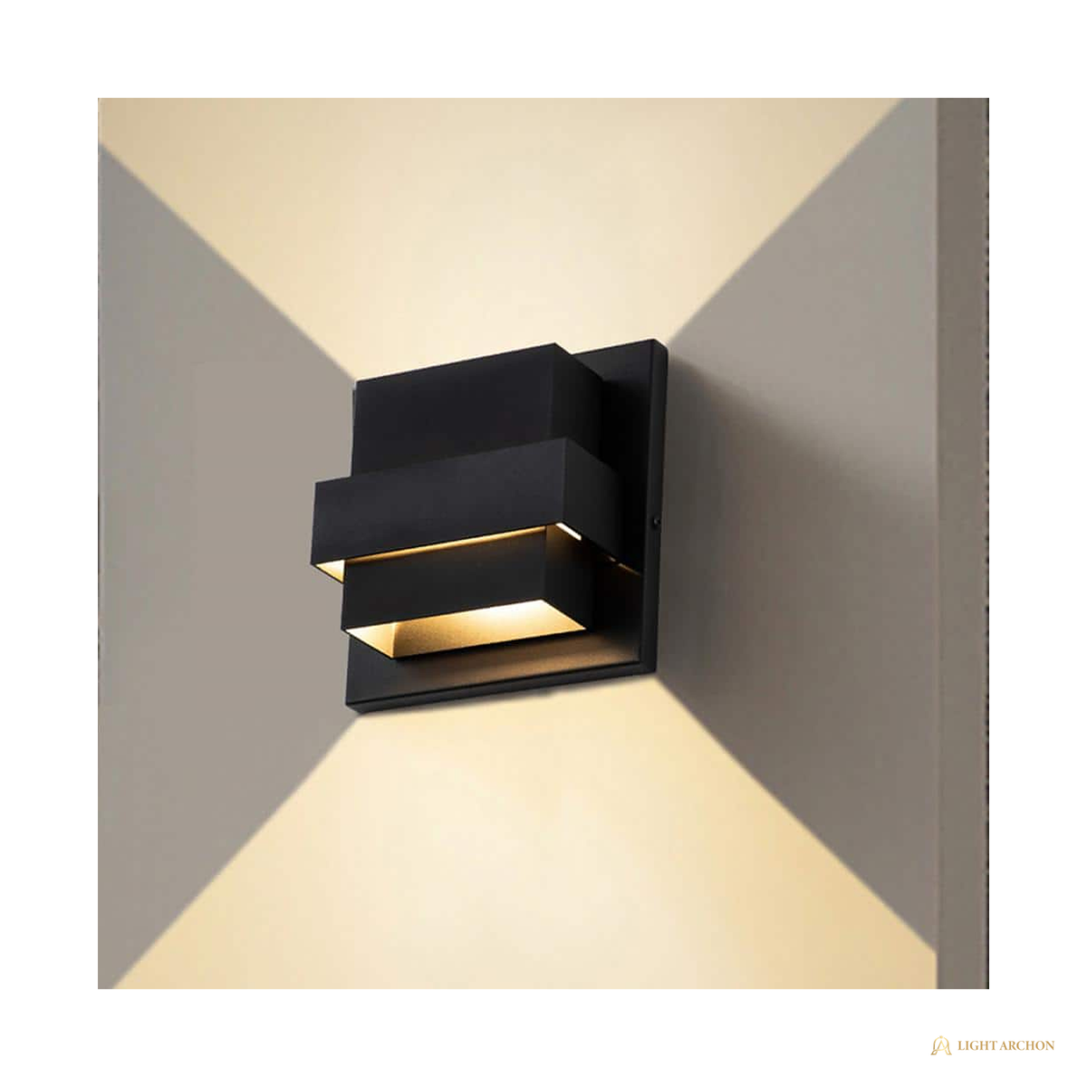 Light Archon Bastion 7 in. LED Up-Down Wall Light - front view