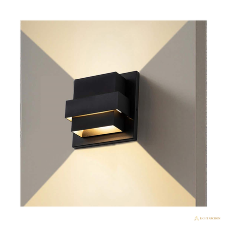 Light Archon Bastion 7 in. LED Up-Down Wall Light - front view