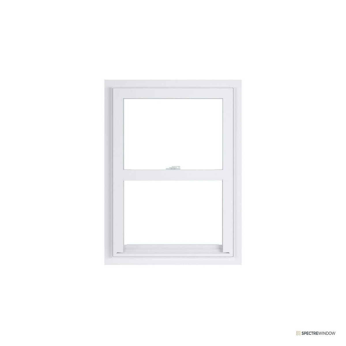 Spectre Window 35.375 in. x 59.25 in. Vinyl Single Hung Window with Low-E Insulated Glass - front view