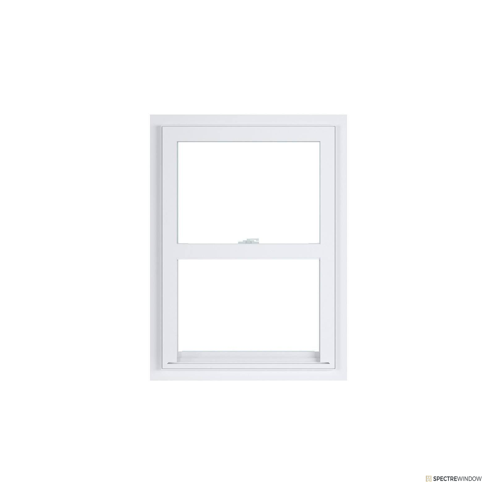 Spectre Window 35.375 in. x 59.25 in. Vinyl Single Hung Window with Low-E Insulated Glass - front view
