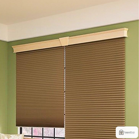 Vanguard Shade Wood Cornice, Custom Width - front view