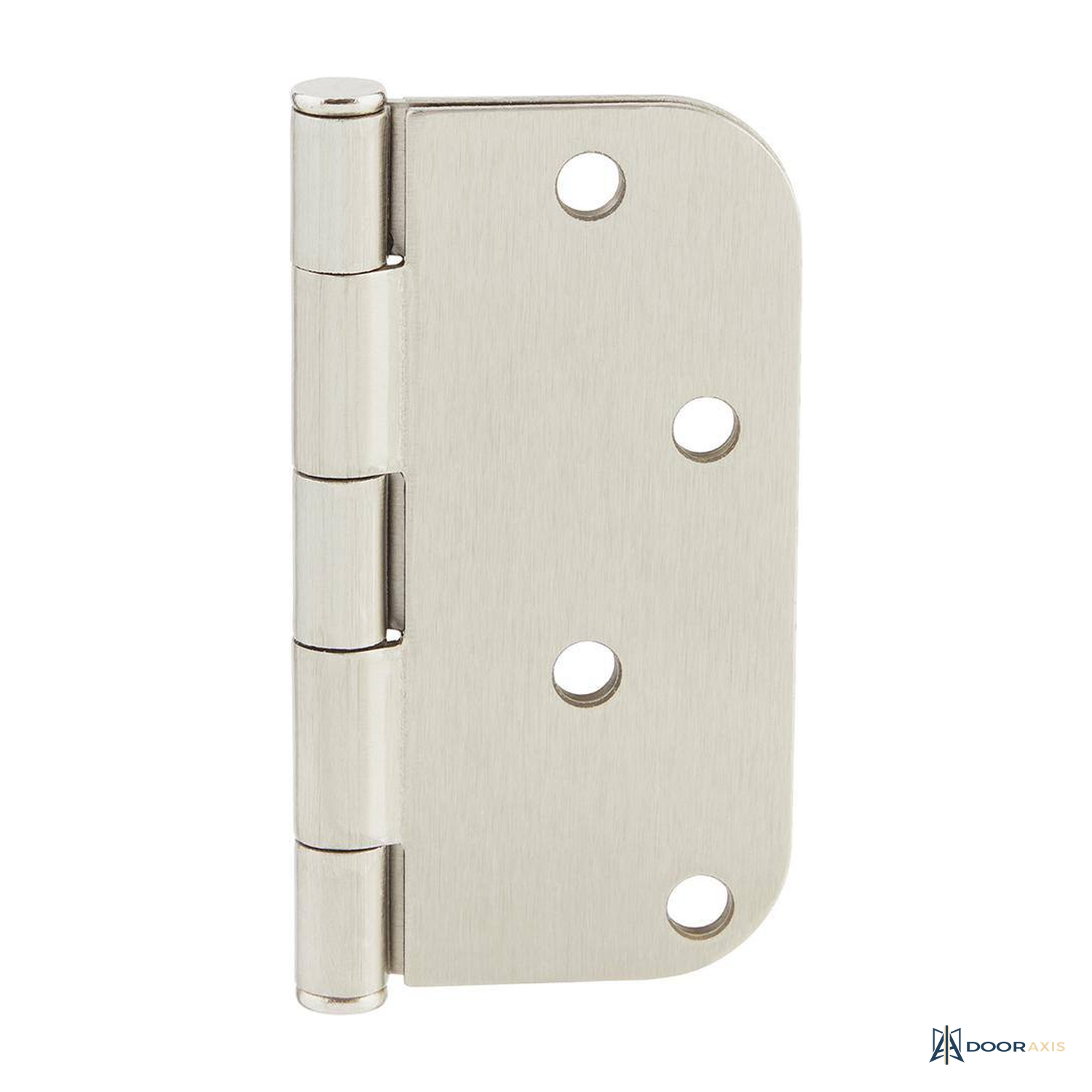 Door Axis Squeak-Free Steel Butt Door Hinge, Mortise Mount - front view