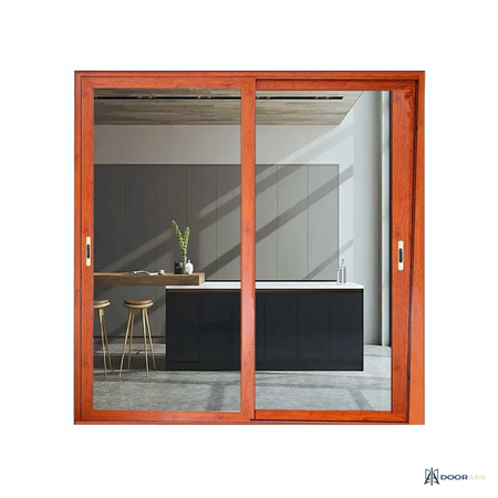 Door Axis 80 Series Aluminum Sliding Patio Door, Two Track, Insulated Glass - front view