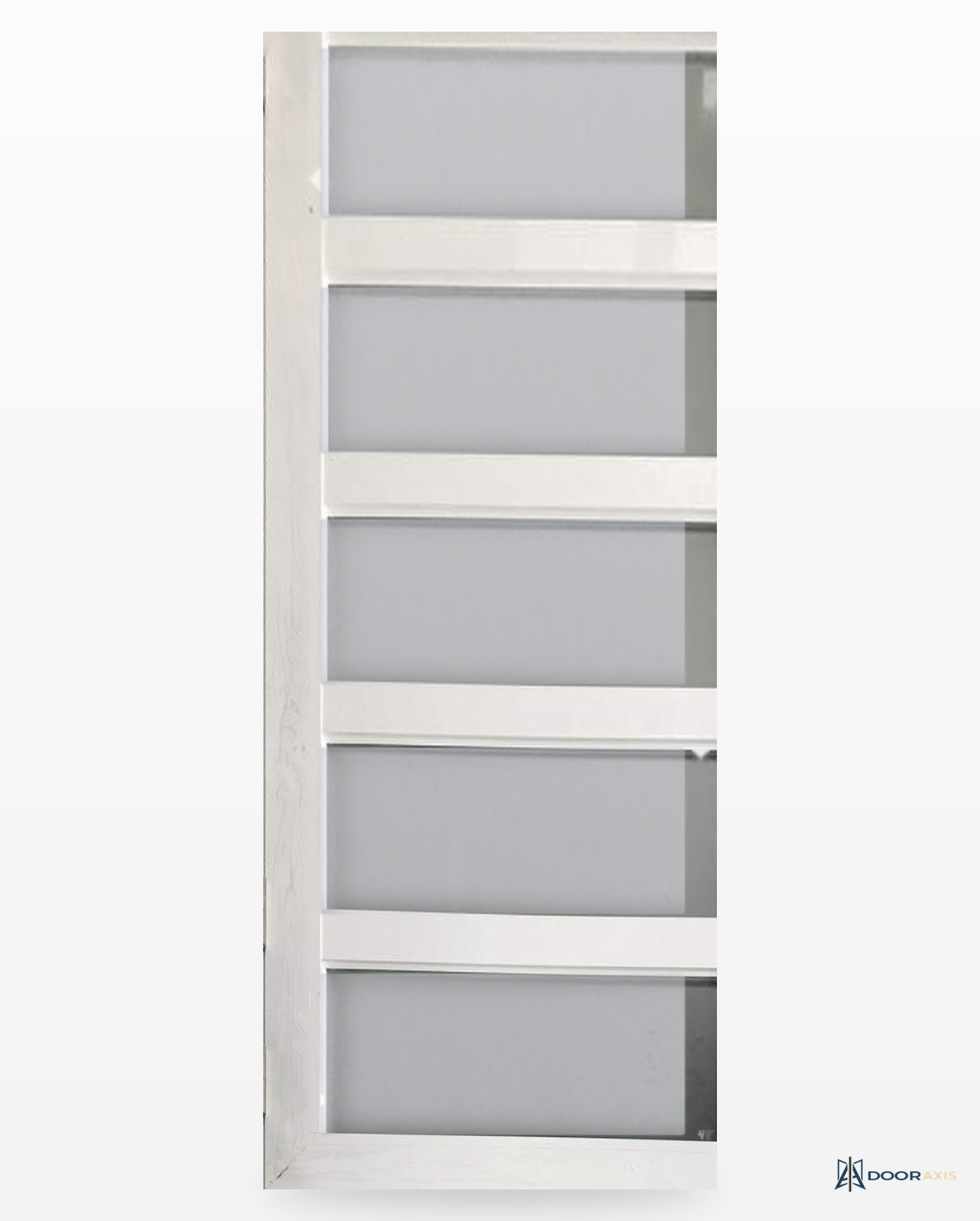 Door Axis 100 Series Aluminum Swing Entry Door, Divided Lite Glass - front view