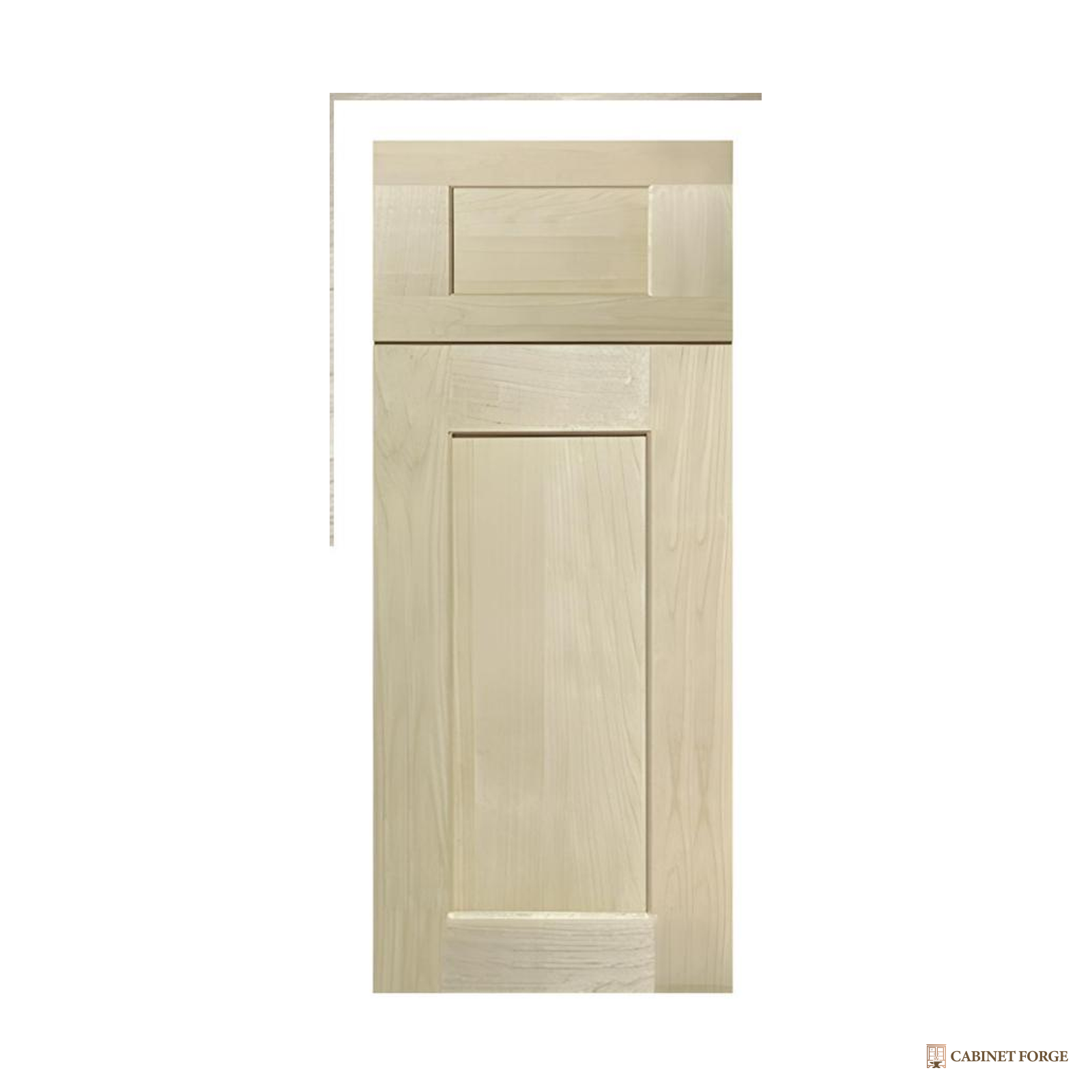 Cabinet Forge Natural Birch Sink and Specialty Base Cabinet Set - front view