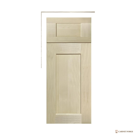 Cabinet Forge Natural Birch Sink and Specialty Base Cabinet Set - front view