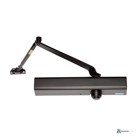 Door Axis Grade 1 Heavy Duty Commercial Door Closer, Sizes 1-4, Dark Bronze - front view