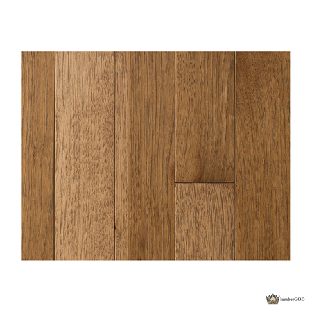 Lumber God Solid Hickory Hardwood Flooring, 3/4 in, Prefinished - front view