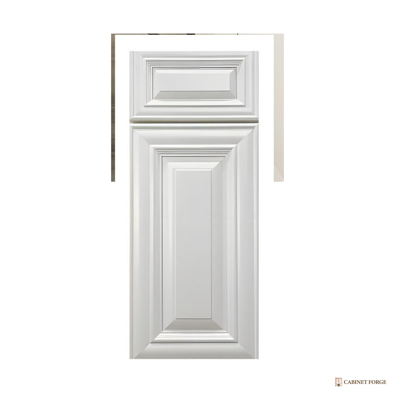 Cabinet Forge Pearl White Wall Cabinet Set - front view