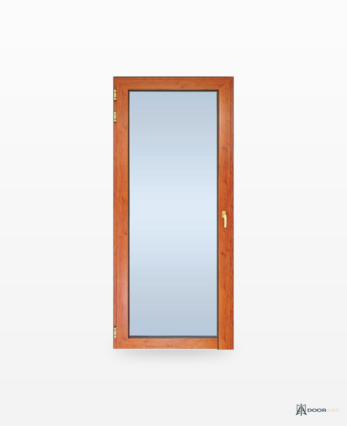 Door Axis 40 Series Aluminum Glass Swing Entry Door, European Profile - front view