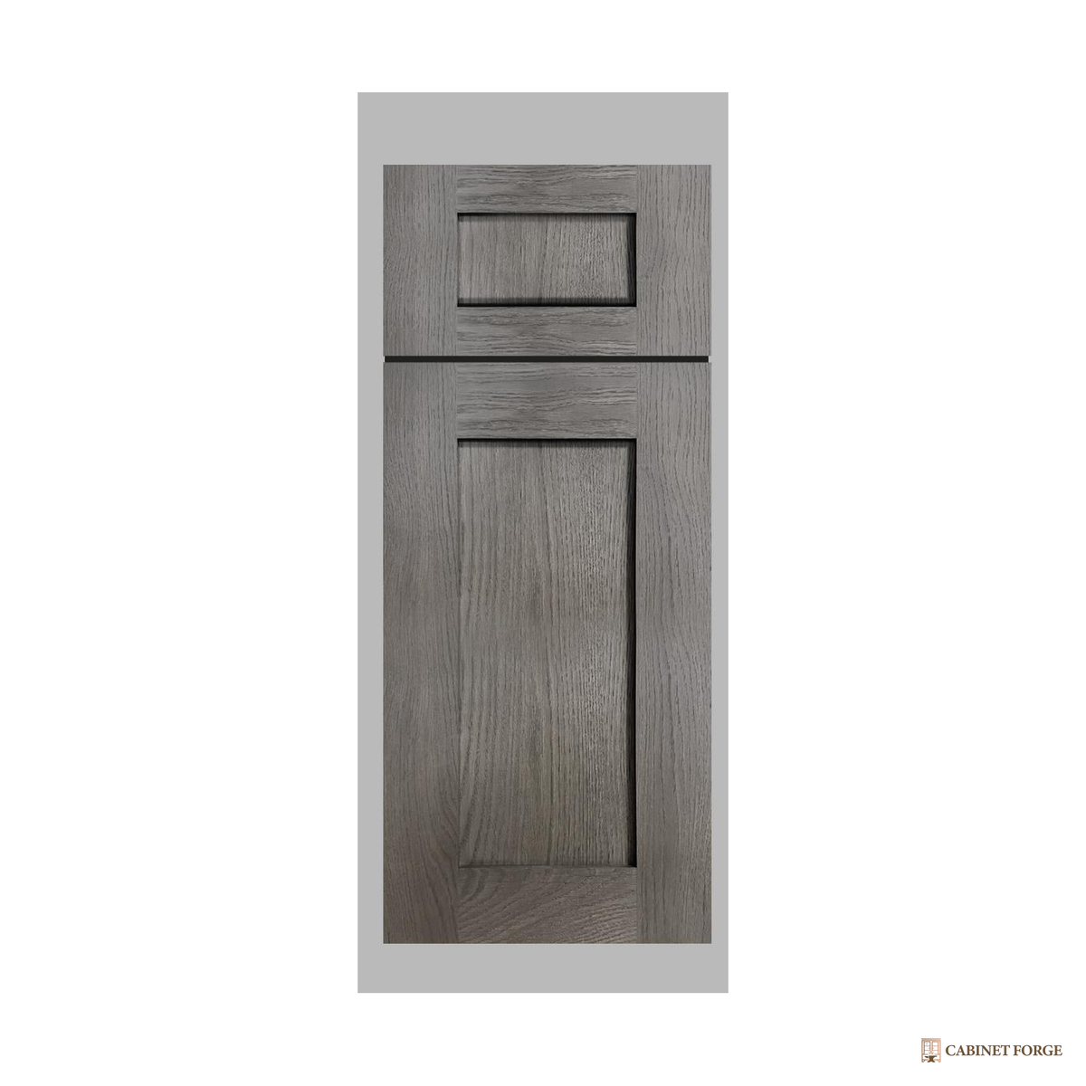 Cabinet Forge Shadow Oak Tall and Pantry Cabinet Set - front view