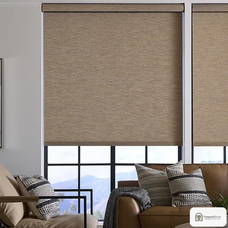 Vanguard Shade No Drill Roller Shade, Light Filtering, Custom Cut - front view