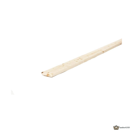Lumber God 1x3 Furring Strip, 8 ft - front view