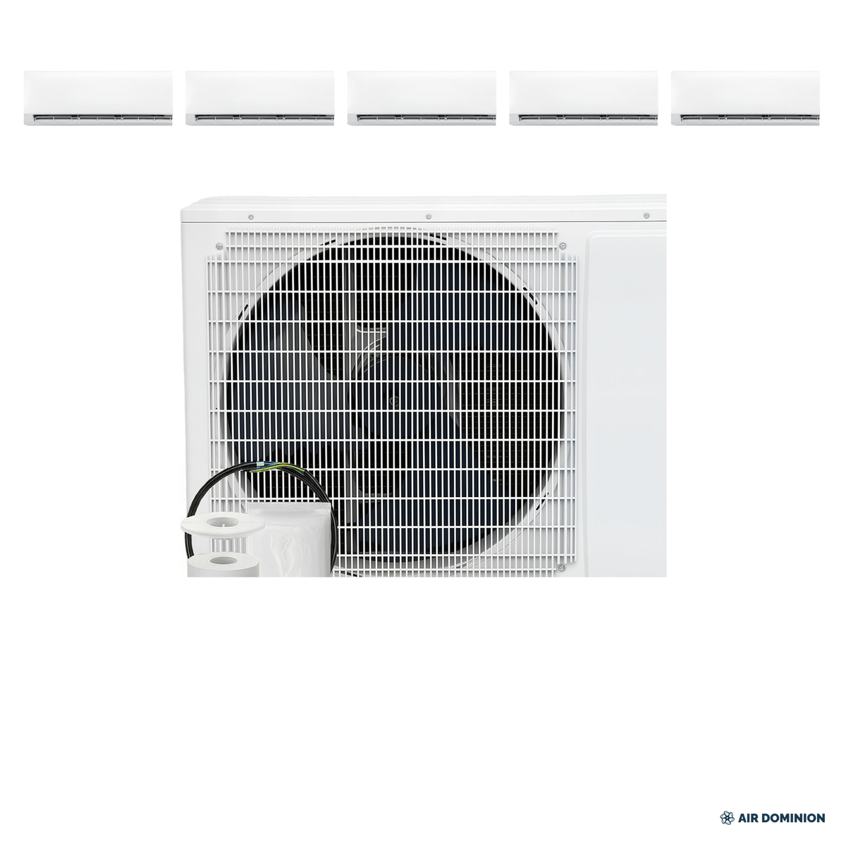 Air Dominion 36,000 BTU 5-Zone Mini Split Heat Pump System - front view