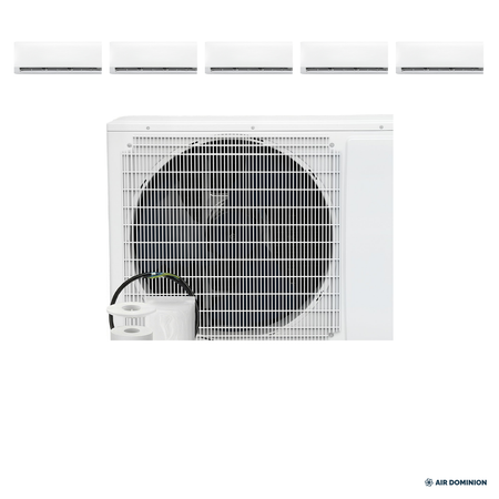 Air Dominion 36,000 BTU 5-Zone Mini Split Heat Pump System - front view