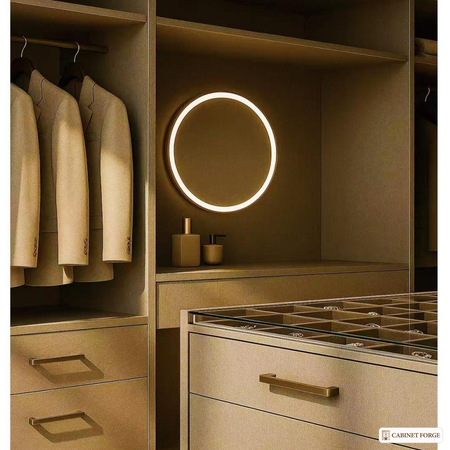 Cabinet Forge Closet Lighting and Mirror Tower Set - front view