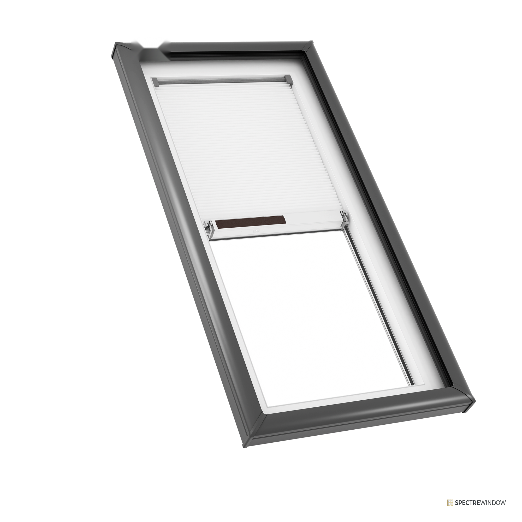 Spectre Window 22.5 in. x 46.5 in. Fixed Curb Mount Skylight with Laminated Low-E Glass and Solar Shade - front view