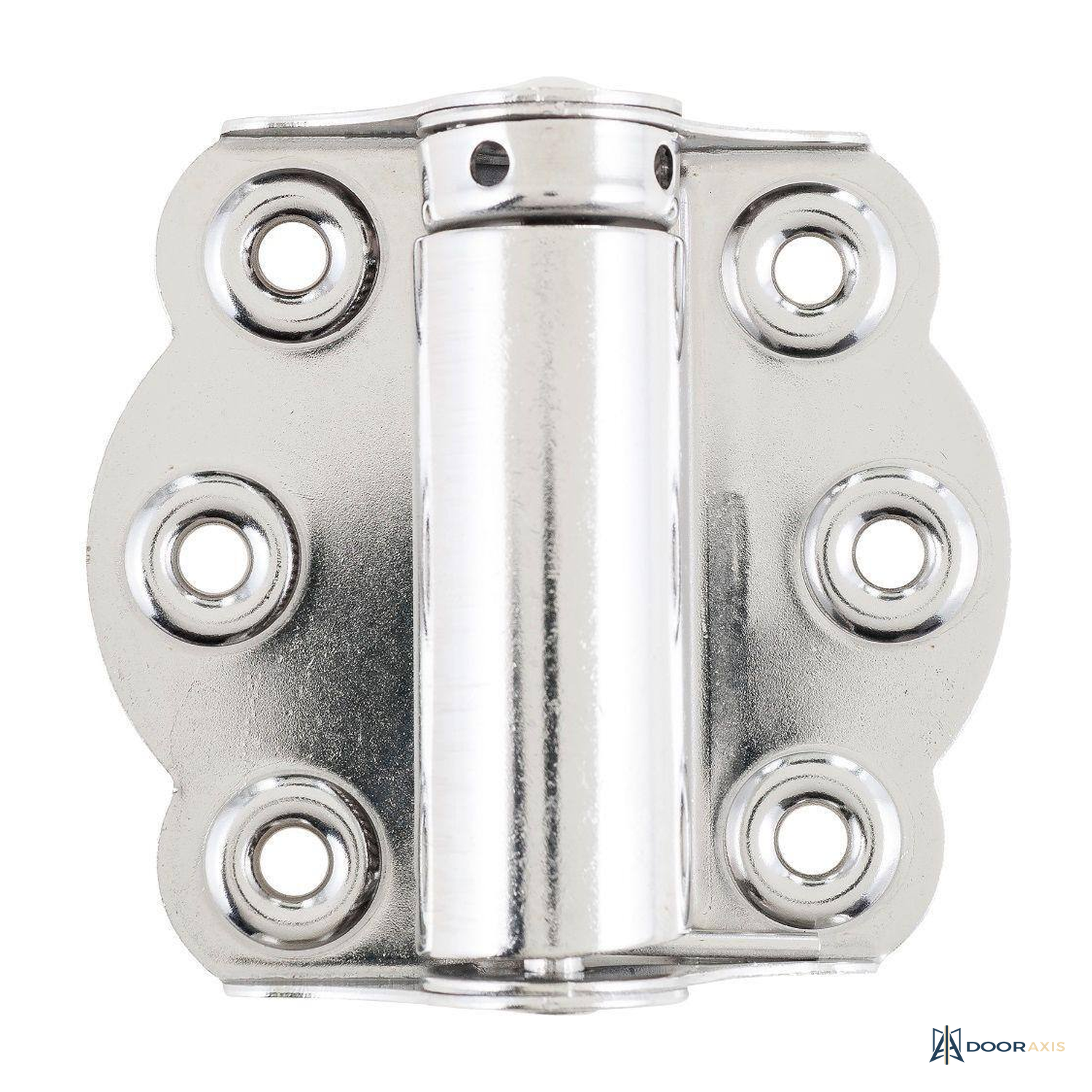 Door Axis Screen Door Self-Closing Hinge Set, Stainless Steel, 3-Pack - front view