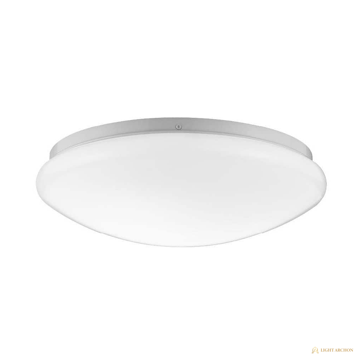Light Archon Ovale 11 in. Oval Selectable CCT LED Flush Mount, Matte White - front view