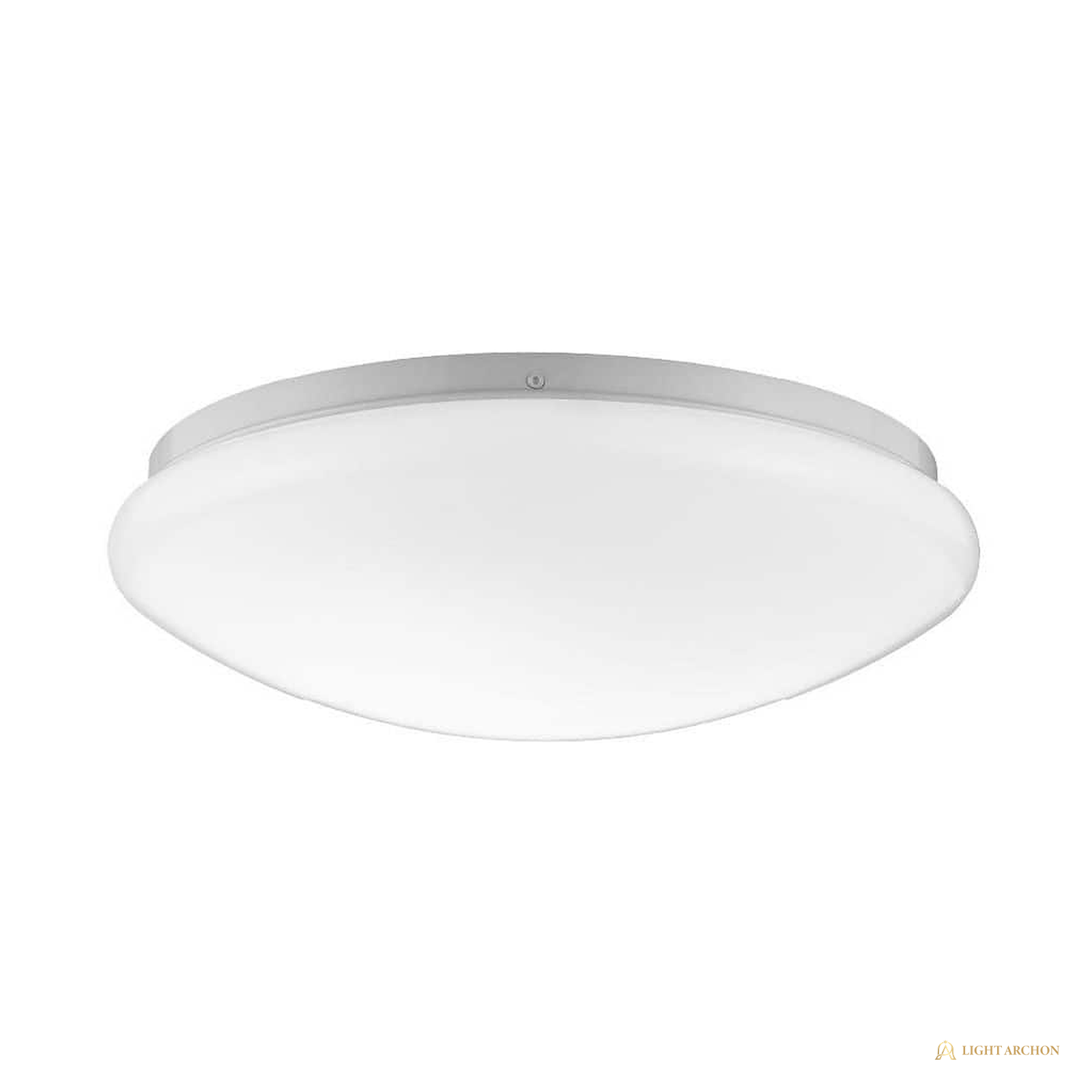 Light Archon Ovale 11 in. Oval Selectable CCT LED Flush Mount, Matte White - front view