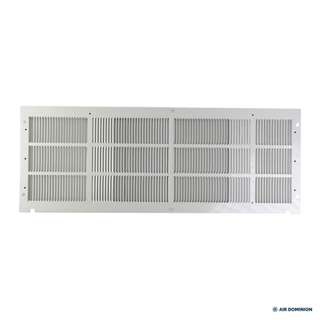 Air Dominion PTAC Stamped Aluminum Grille, White - front view