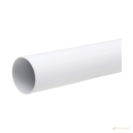 Vista Closet 48 in. to 72 in. Adjustable Steel Closet Rod - front view