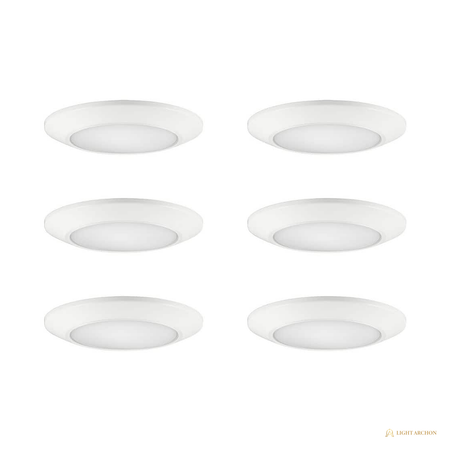 Light Archon Vela 6 in. Selectable CCT LED Surface Mount Disk Light - front view