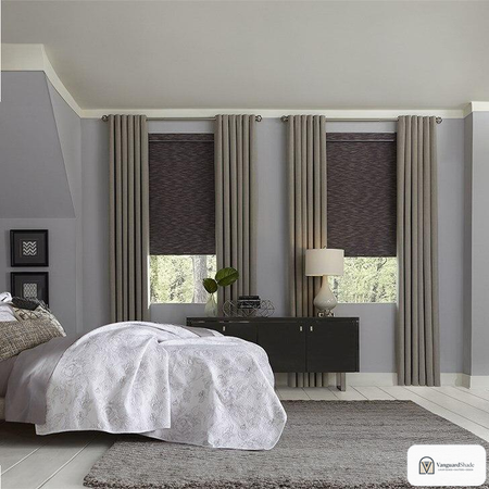 Vanguard Shade Blackout Grommet Drapery Panel, Custom Length - front view