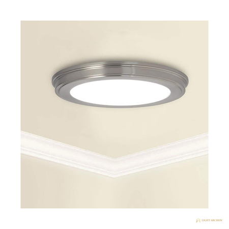 Light Archon Aurel 13 in. Selectable CCT LED Round Flush Mount Light - front view