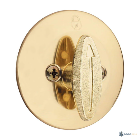 Door Axis One-Sided Keyless Deadbolt, Interior Thumb Turn Only - front view