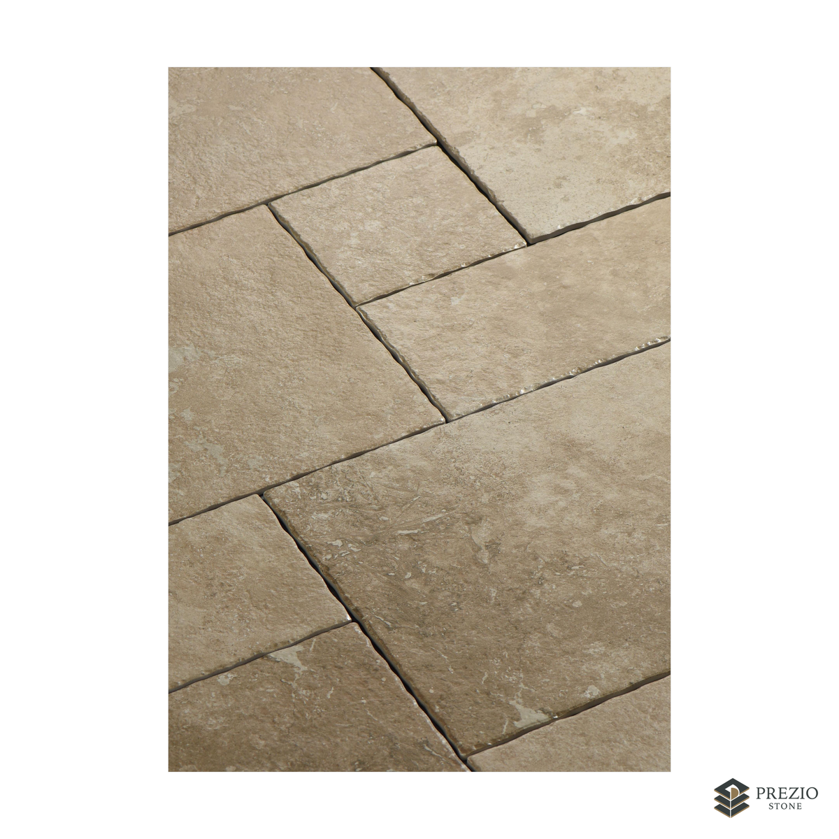 Prezio Stone Impression Cahors Limestone Look Porcelain Tile, Modular Set - primary material view