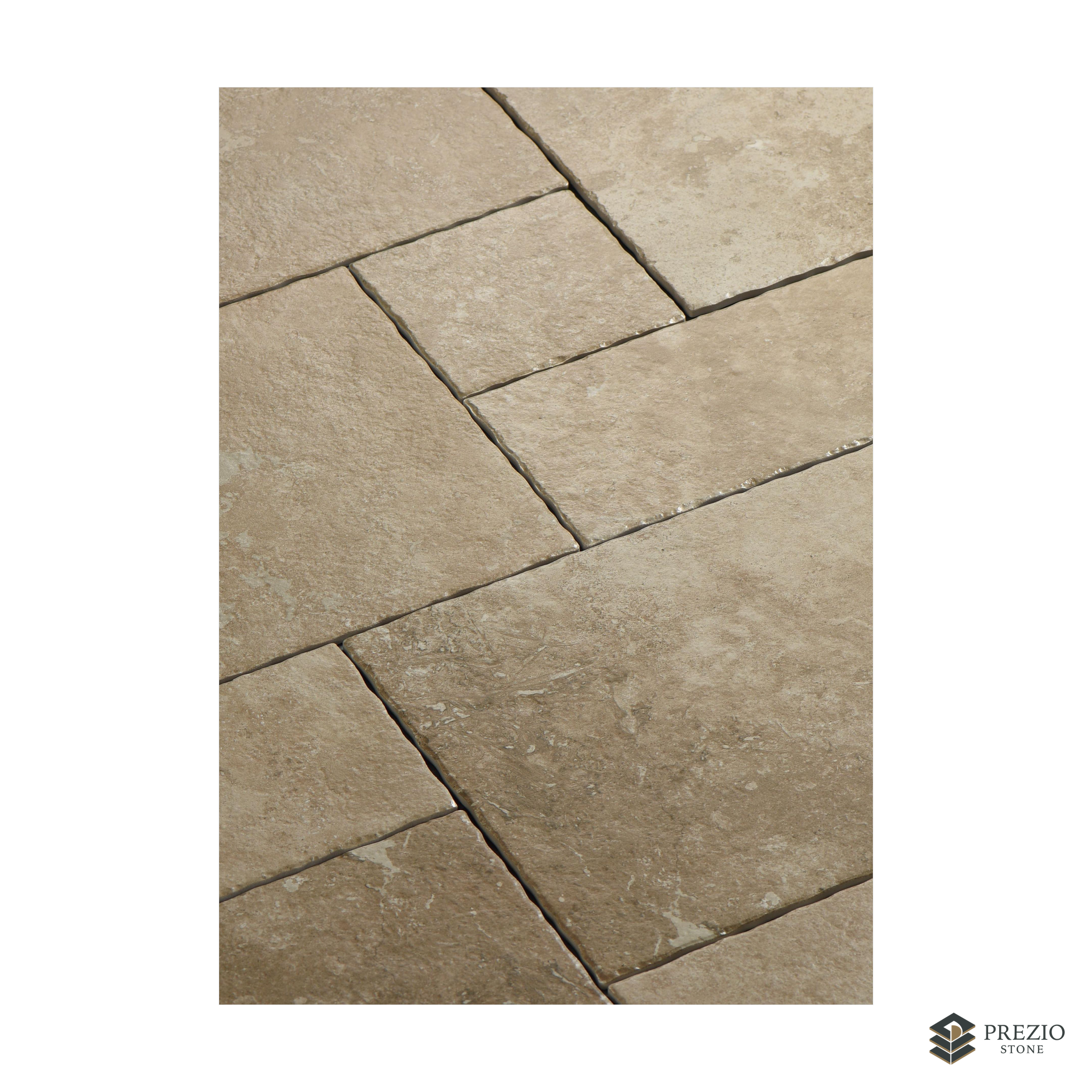 Prezio Stone Impression Cahors Limestone Look Porcelain Tile, Modular Set - primary material view