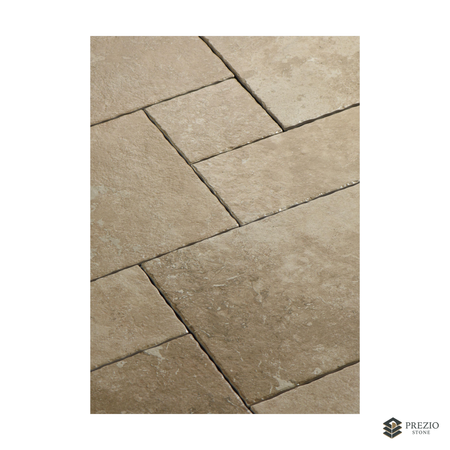 Prezio Stone Impression Cahors Limestone Look Porcelain Tile, Modular Set - primary material view