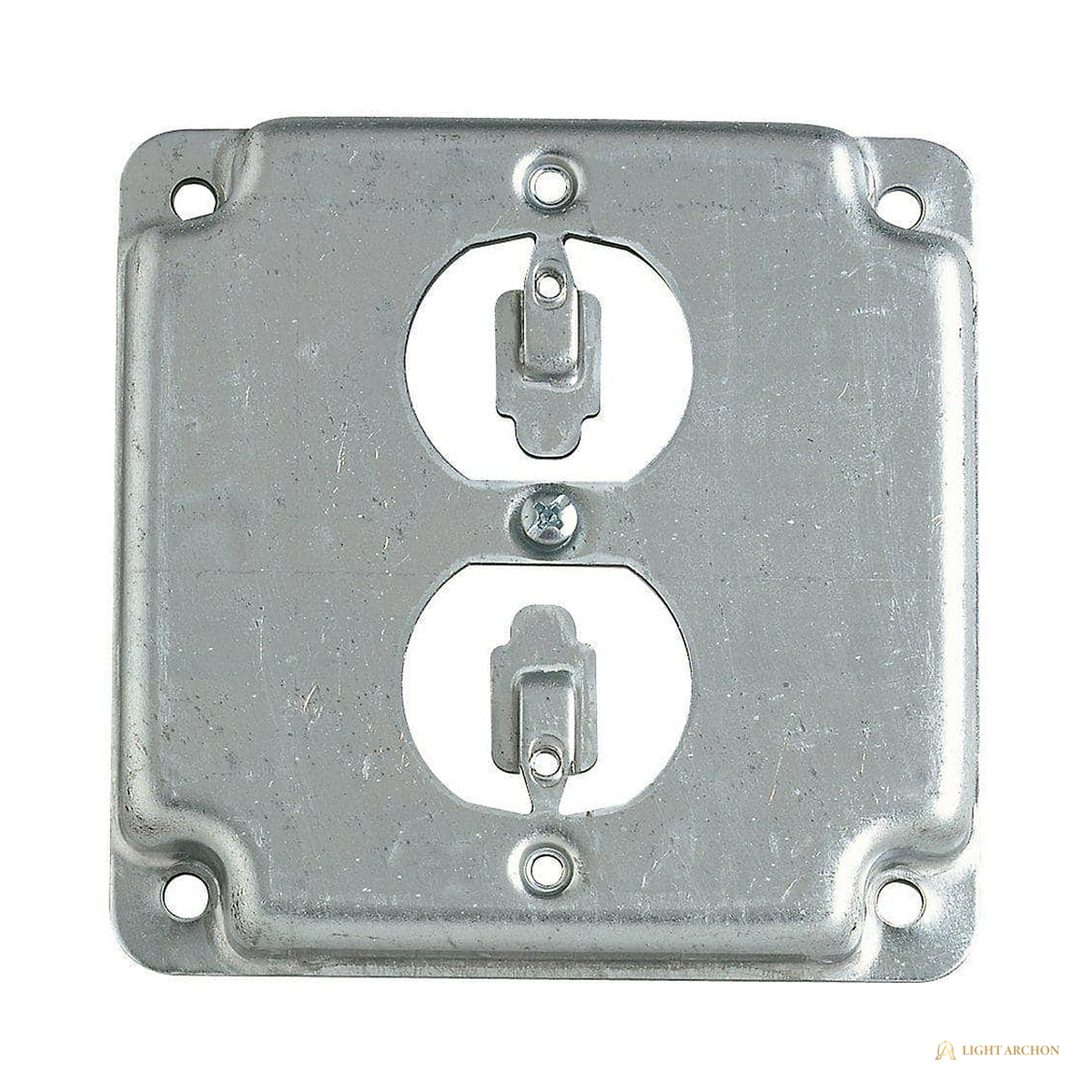 Light Archon RiseWorks Steel Covers for 4 in. Square Boxes - front view