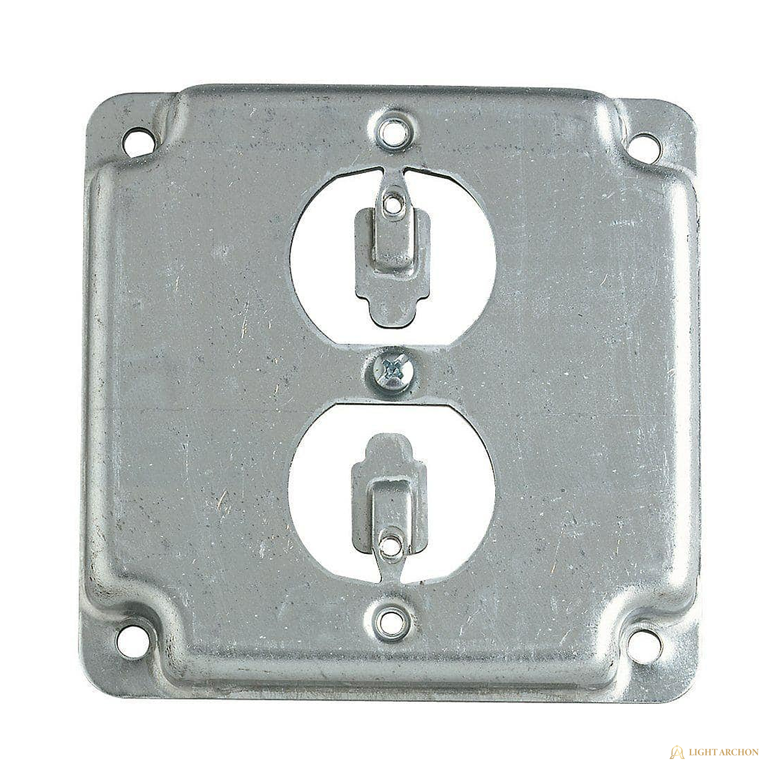 Light Archon RiseWorks Steel Covers for 4 in. Square Boxes - front view