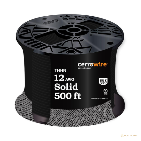Light Archon SolidCore 12 AWG Solid Copper THHN Wire - front view