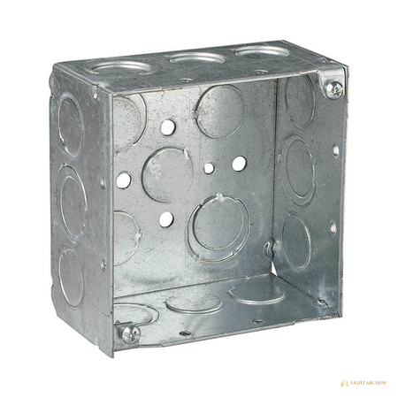 Light Archon SteelForm 4 in. Square Steel Boxes - front view