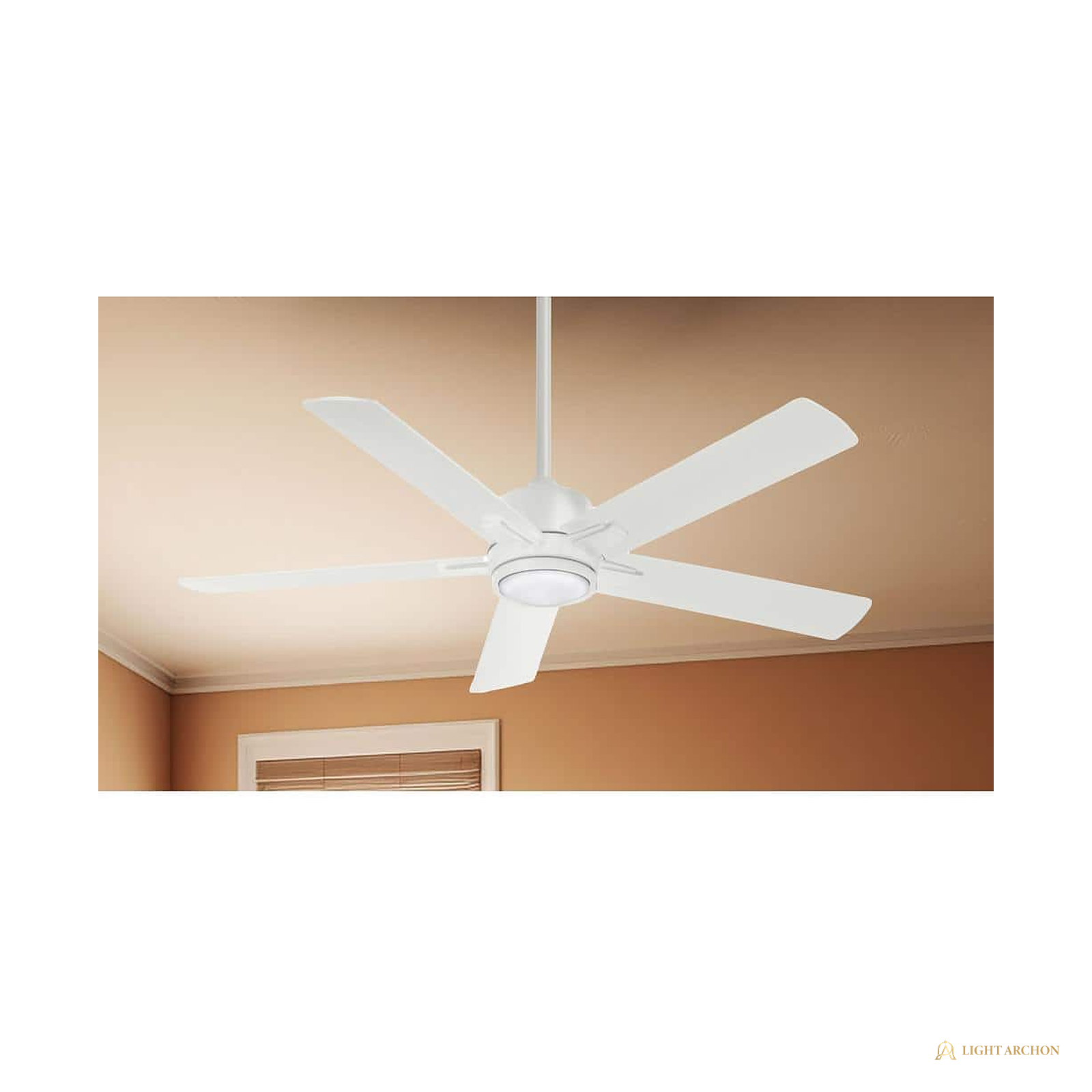 Light Archon Kestrel 54 in. Integrated LED Ceiling Fan with Remote Control - front view