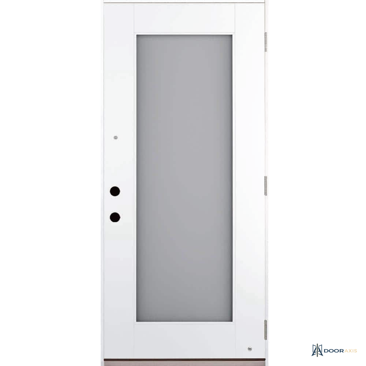 Door Axis 36 in x 80 in Switchable Privacy Glass Full Lite Fiberglass Prehung Front Door - front view
