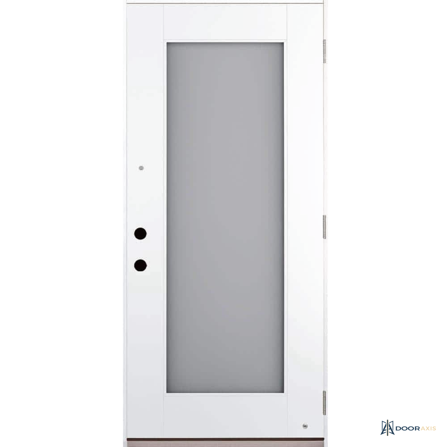Door Axis 36 in x 80 in Switchable Privacy Glass Full Lite Fiberglass Prehung Front Door - front view