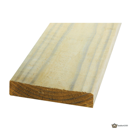 Lumber God 2x8 Pressure Treated Lumber, Ground Contact - front view
