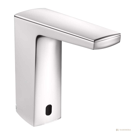 Namimera Commercial Touchless Bathroom Faucet with Thermostatic Shut-Off, 0.5 GPM, Polished Chrome - front view